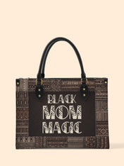 Black Mom Magic Premium Leather Handbag QR0HH205