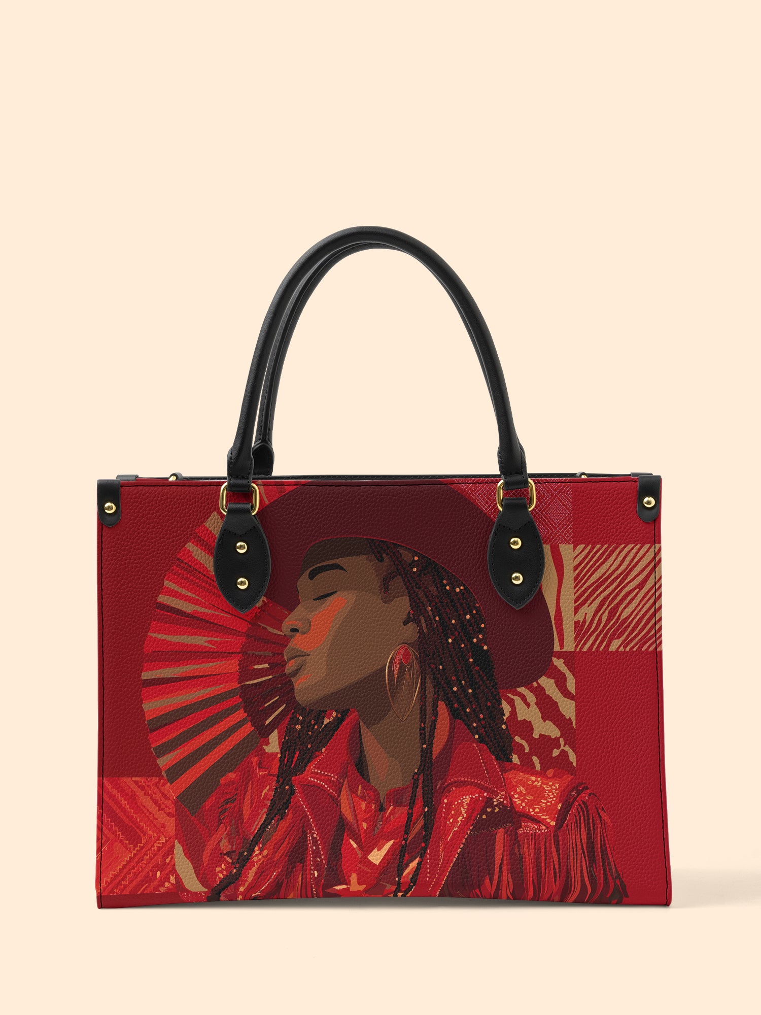 Desert Rose Belle Premium Leather Handbag QR0TD500