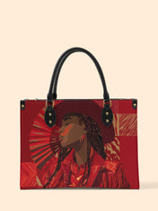 Desert Rose Belle Premium Leather Handbag QR0TD500