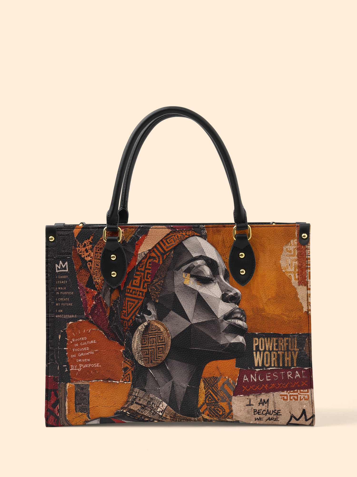Unstoppable Soul Premium Leather Handbag QR0HH211