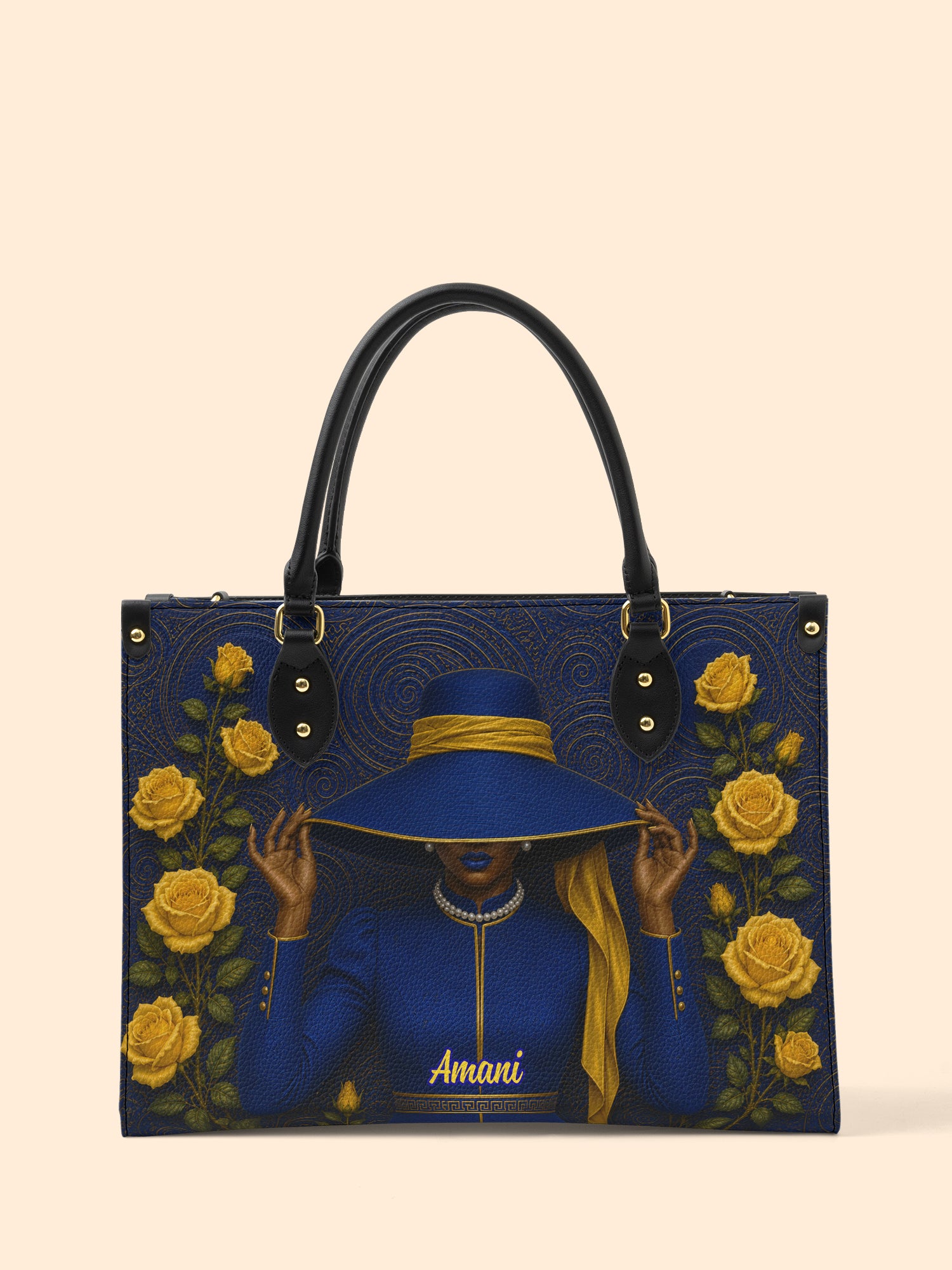 Regal Bloom Premium Leather Handbag