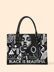 Black Beauty Premium Leather Handbag QR0XD1026