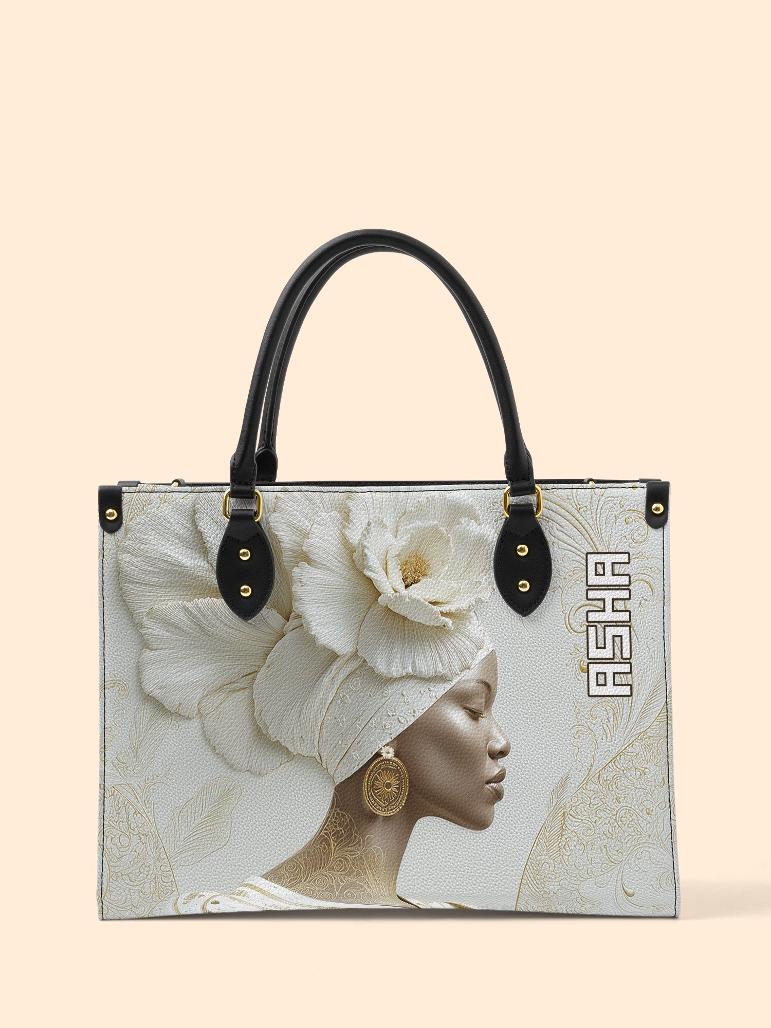 Luminous Bloom Premium Leather Handbag