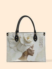 Luminous Bloom Premium Leather Handbag