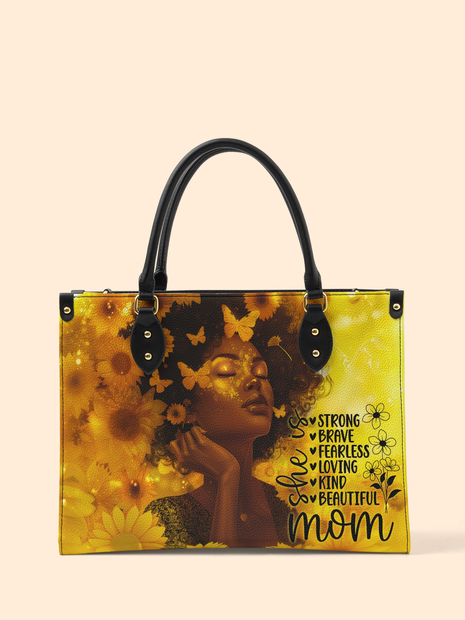 She Is Mom Premium Leather Handbag QR0TD650