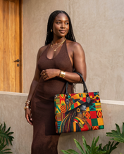 Kente Sovereign Premium Leather Handbag QR0TV276