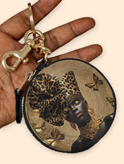 Absolute Allure Circular Coin Pouch Bag Charm QR0XD642