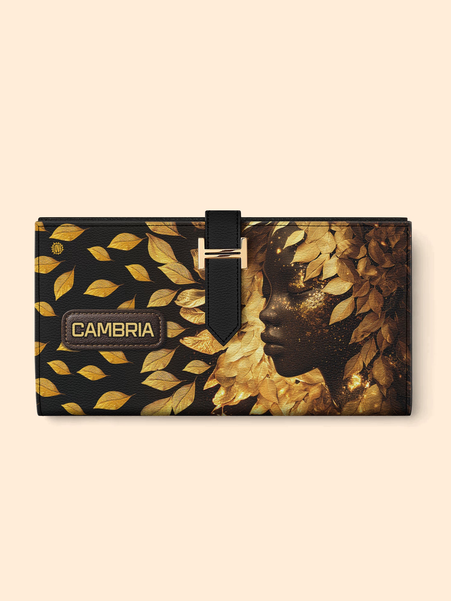 Leaves Woman Tab Closure Wallet