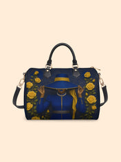 Regal Bloom Leather Boston Bag QR0HH216