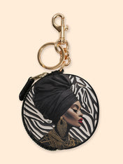 Wild Grace Circular Coin Pouch Bag Charm QR0TV134