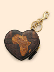Black Mom Magic Heart Coin Pouch Bag Charm QR0XD1047