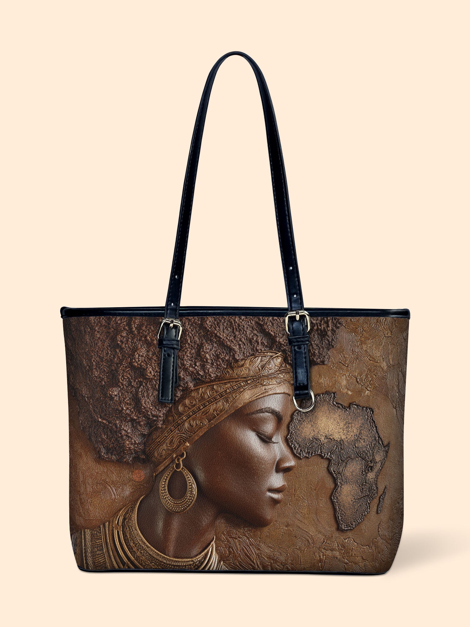 African Roots Leather Bucket Bag QR0TD421