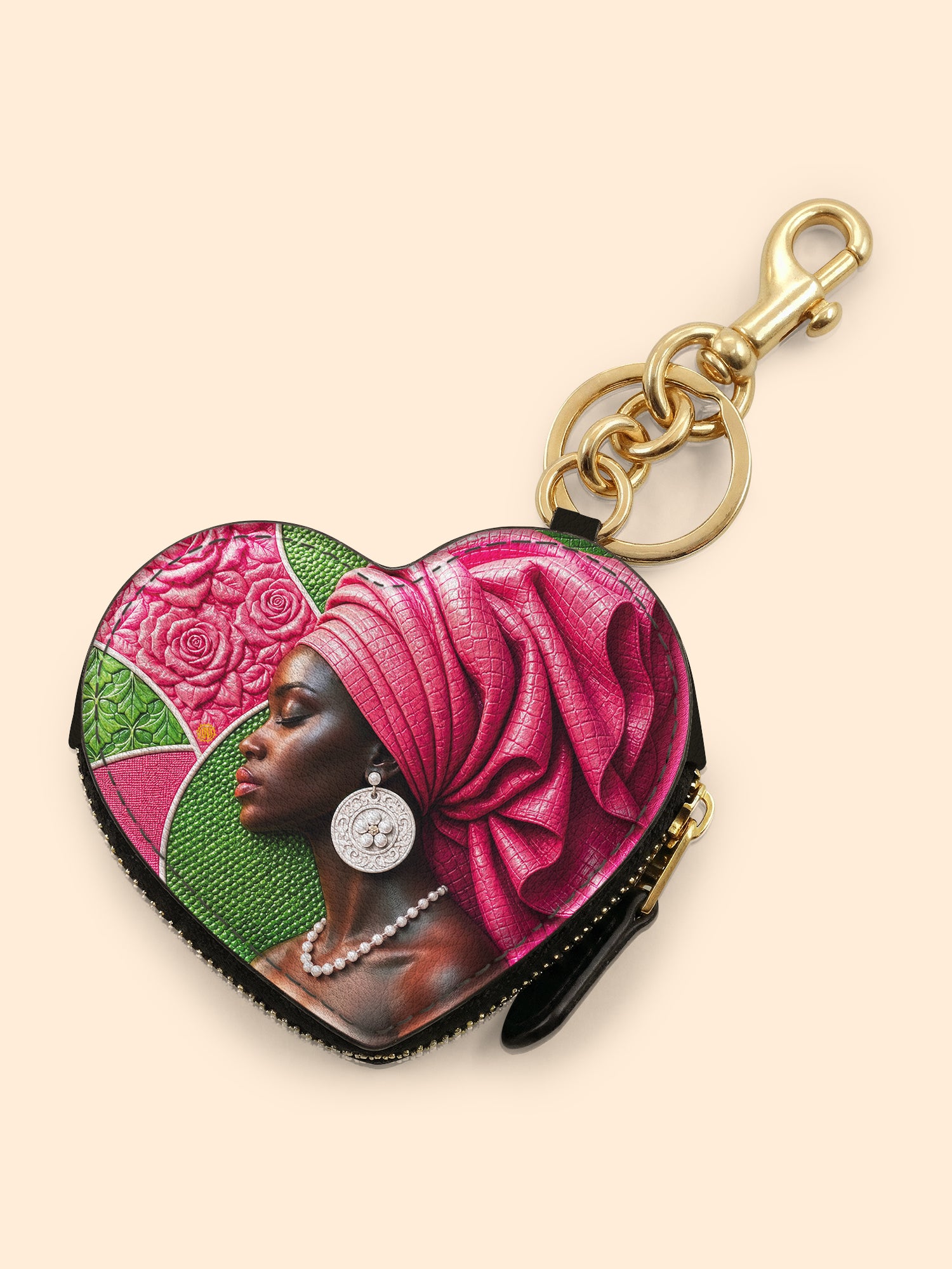 Bloom Worthy Heart Coin Pouch Bag Charm QR0TD706