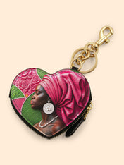 Bloom Worthy Heart Coin Pouch Bag Charm QR0TD706