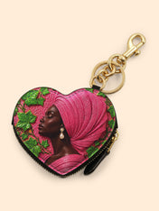 Pearl Legacy Heart Coin Pouch Bag Charm QR0TD704