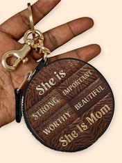 Legacy Mama Circular Coin Pouch Bag Charm QR0TD664