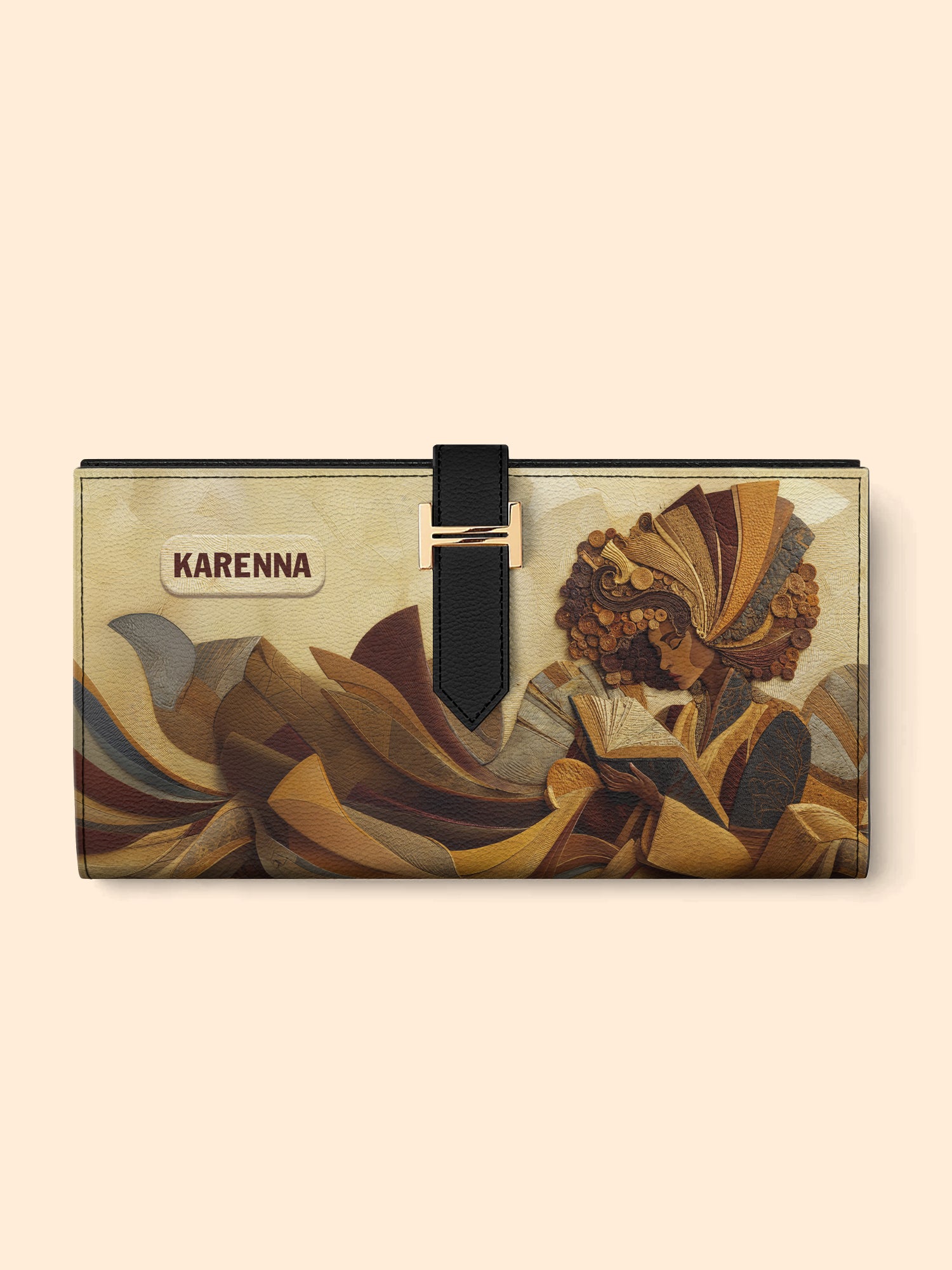 Literary Queen Tab Closure Wallet