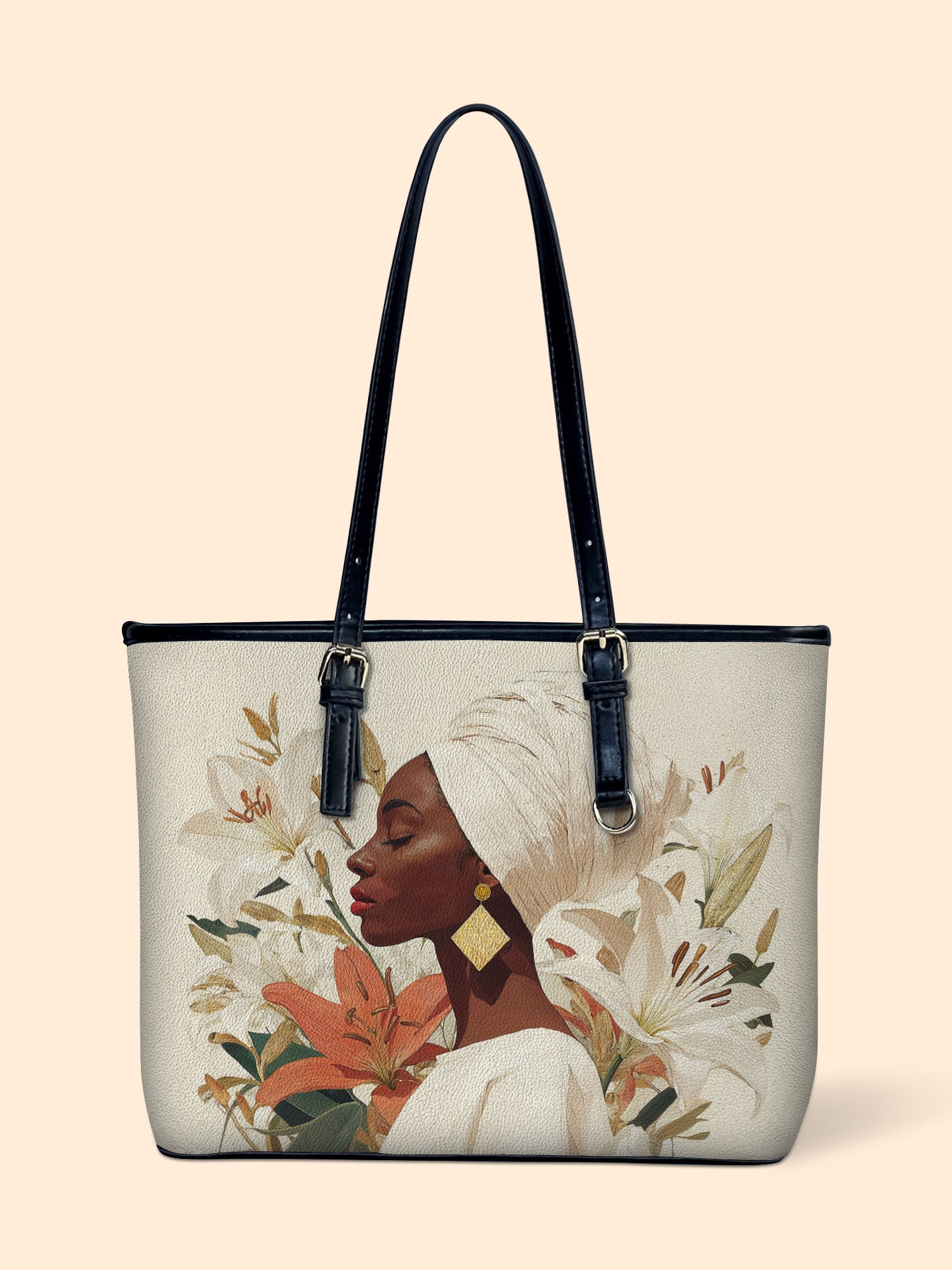 The Purity of Grace Leather Bucket Bag QR0HH165