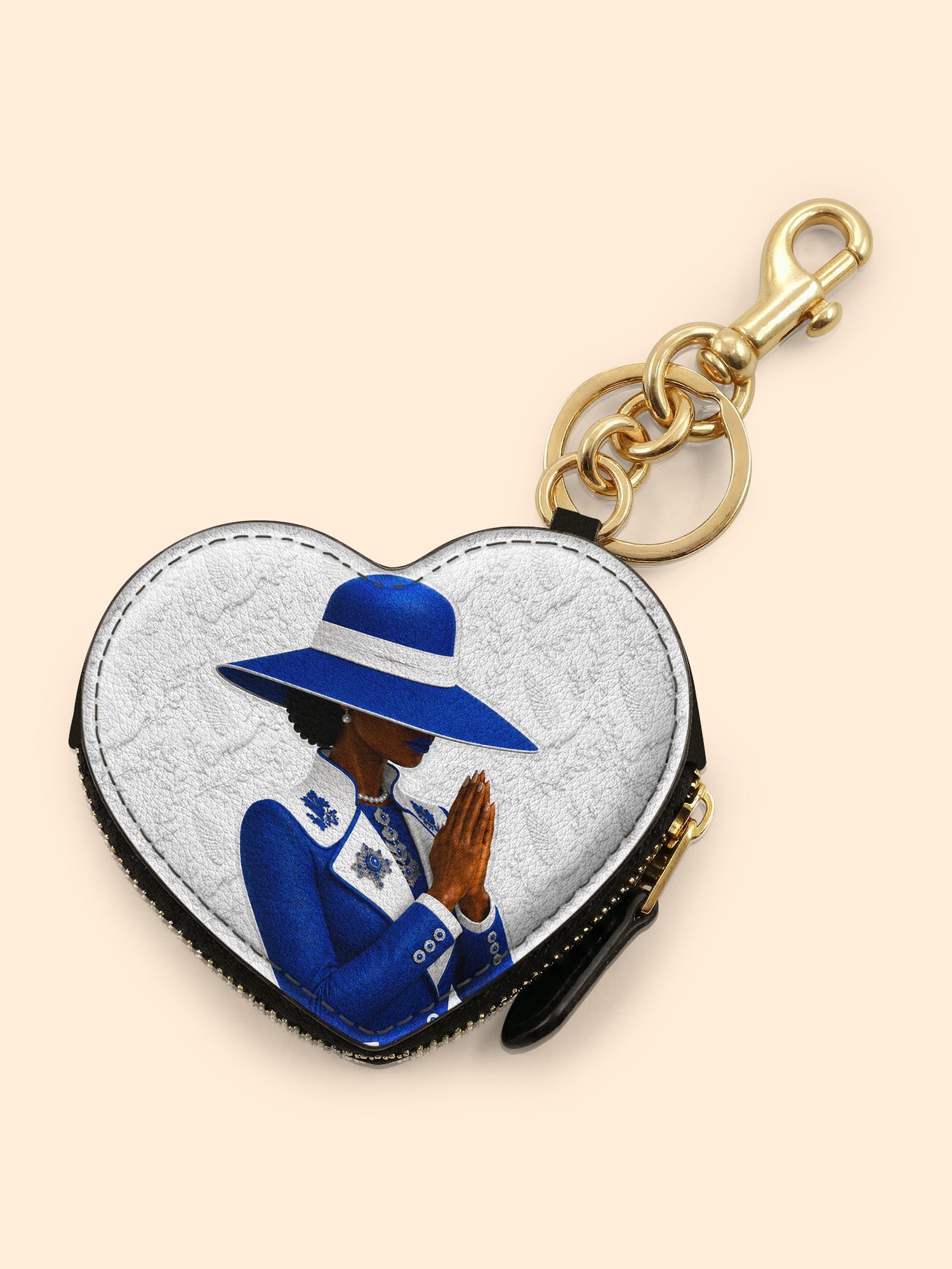 🎁 Faithful Elegance Heart Coin Pouch Bag Charm QR0TV283 (100% off)