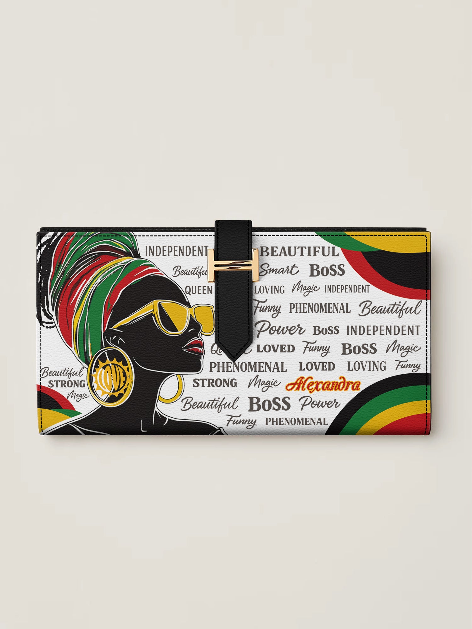 Phenomenal Woman Tab Closure Wallet