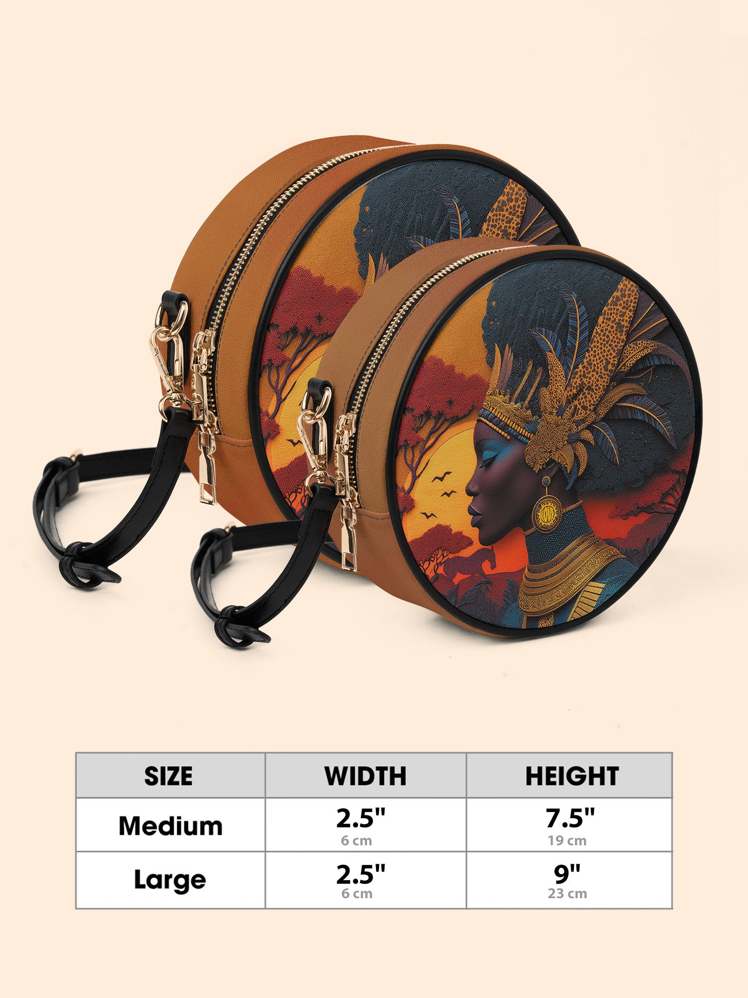 African Aspirations Circle Crossbody Bag QR0HH010