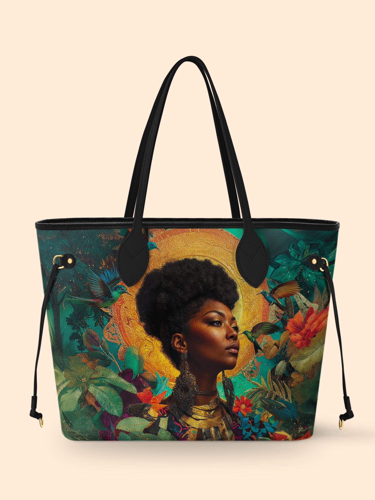 Golden Wings of Empowerment Classic Shopper Tote QR0TD006