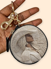 Wild Honey Circular Coin Pouch Bag Charm QR0TD447