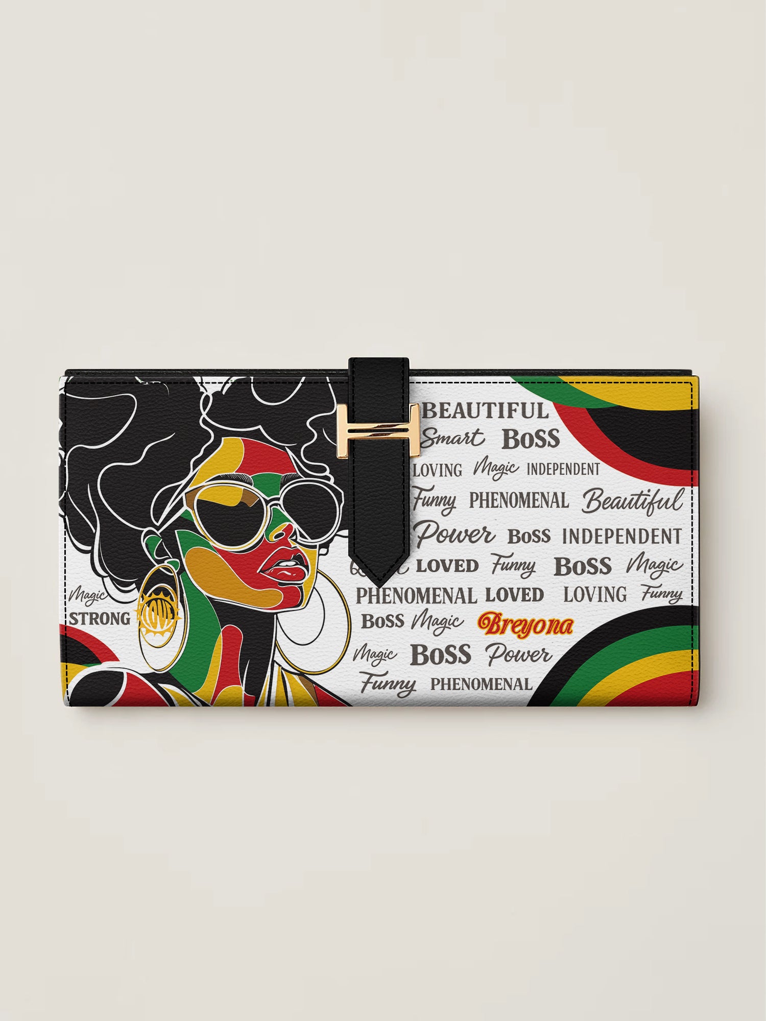 Queen Power Tab Closure Wallet