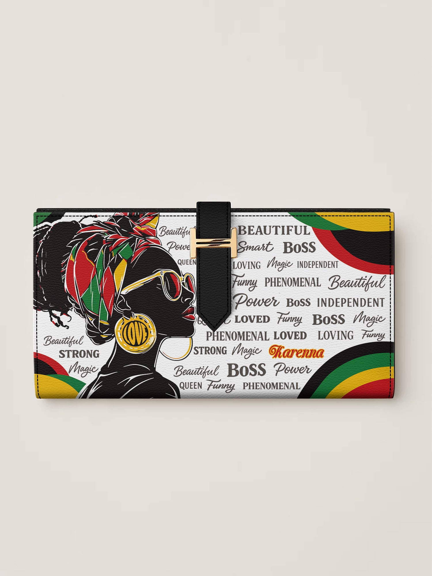Radiant Queen Tab Closure Wallet