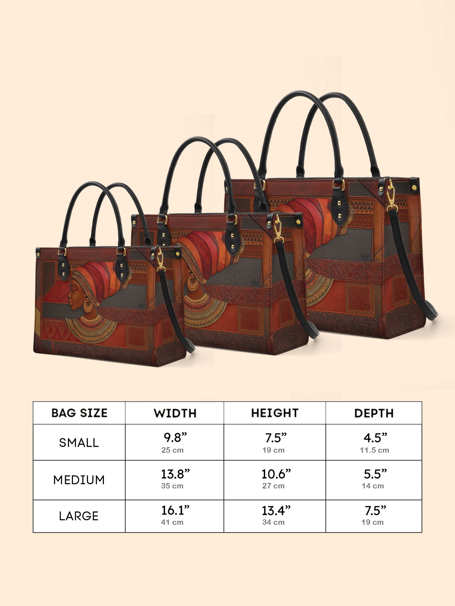 Regal Ember Premium Leather Handbag QR0XD511