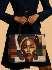 Rooted Mosaic Premium Leather Handbag QR0XD599