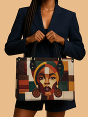 Rooted Mosaic Premium Leather Handbag QR0XD599