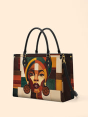 Rooted Mosaic Premium Leather Handbag QR0XD599