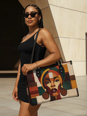 Rooted Mosaic Premium Leather Handbag QR0XD599