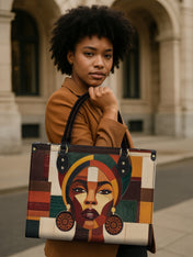 Rooted Mosaic Premium Leather Handbag QR0XD599