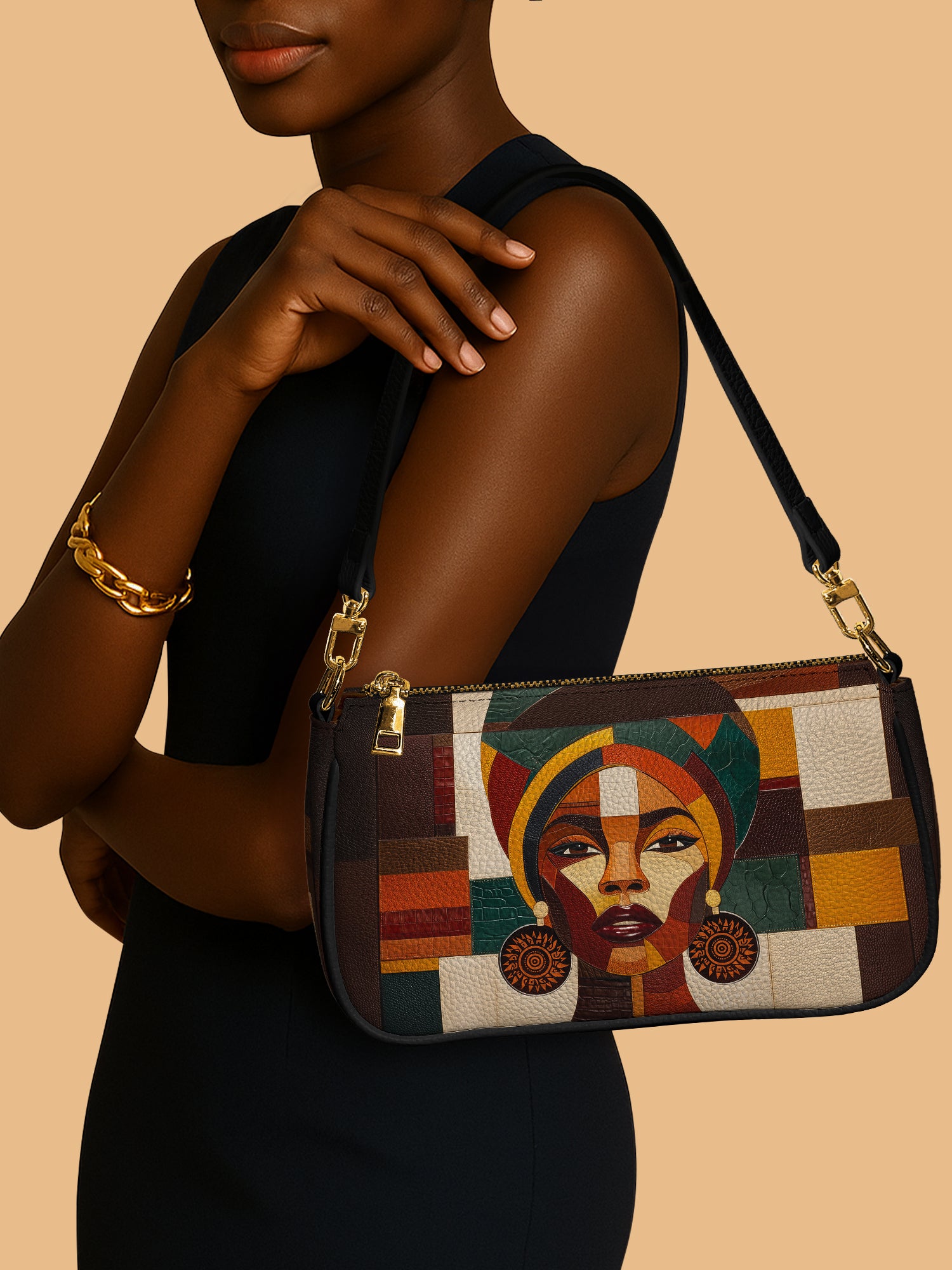 Rooted Mosaic Classic Zip Pochette QR0XD600