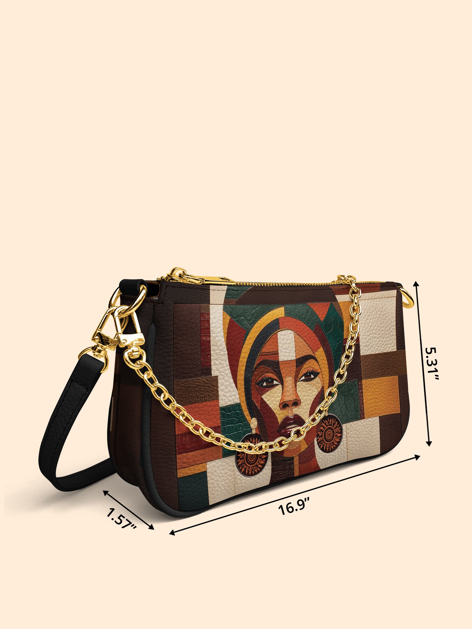 Rooted Mosaic Classic Zip Pochette QR0XD600