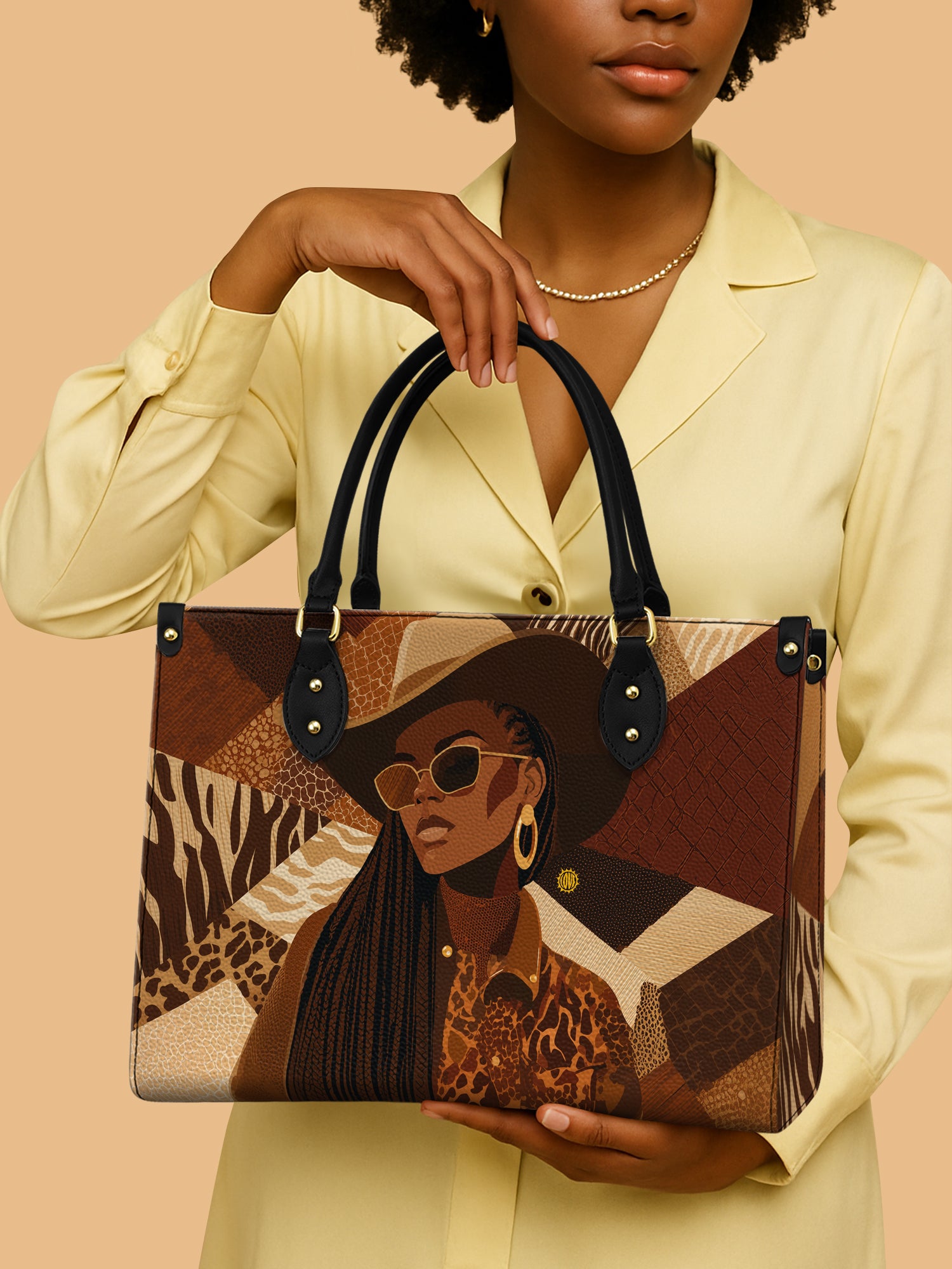 Wild Honey Queen Premium Leather Handbag QR0TD550