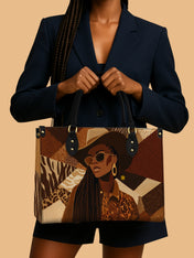 Wild Honey Queen Premium Leather Handbag QR0TD550