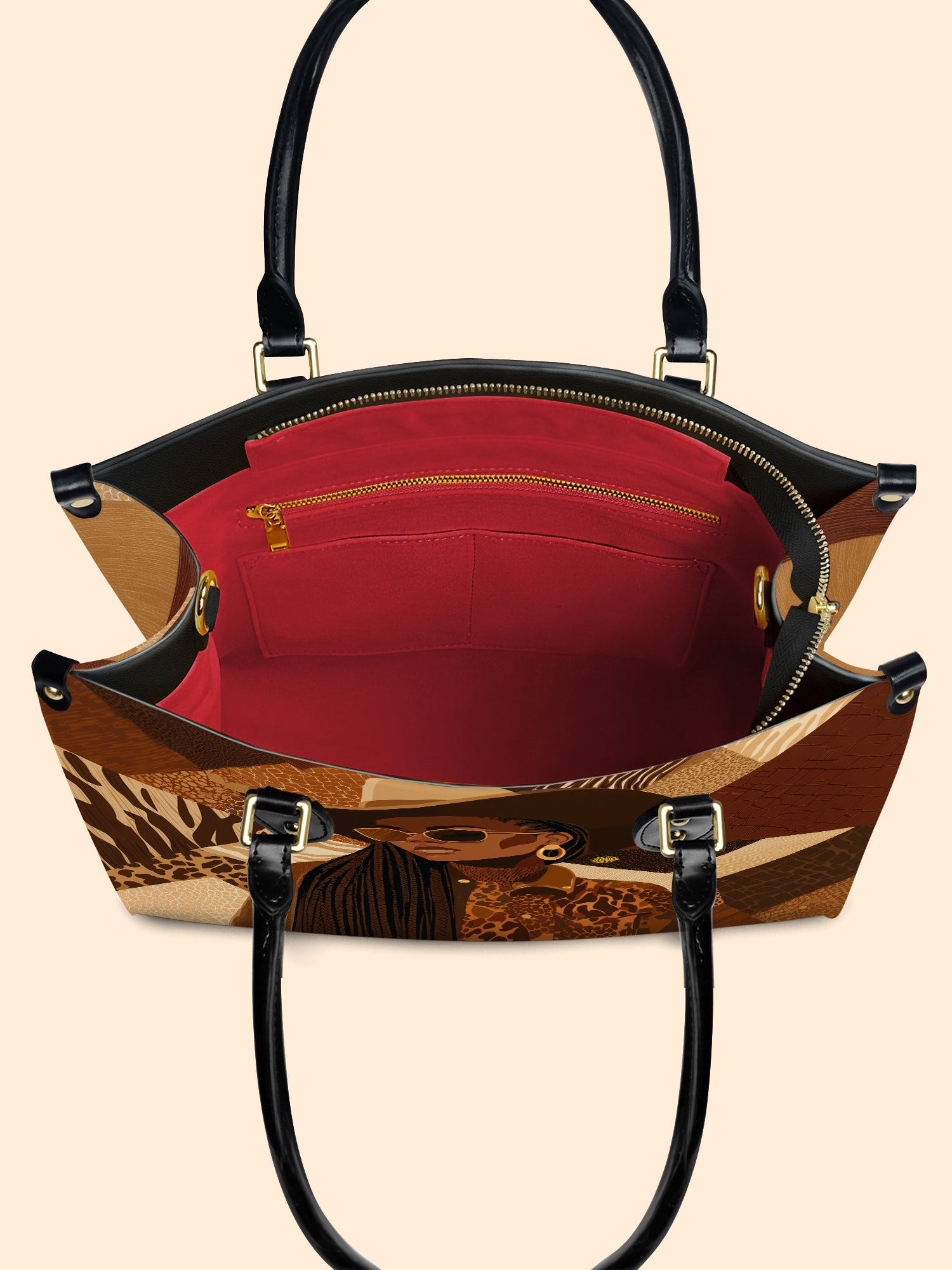 Wild Honey Queen Premium Leather Handbag QR0TD550