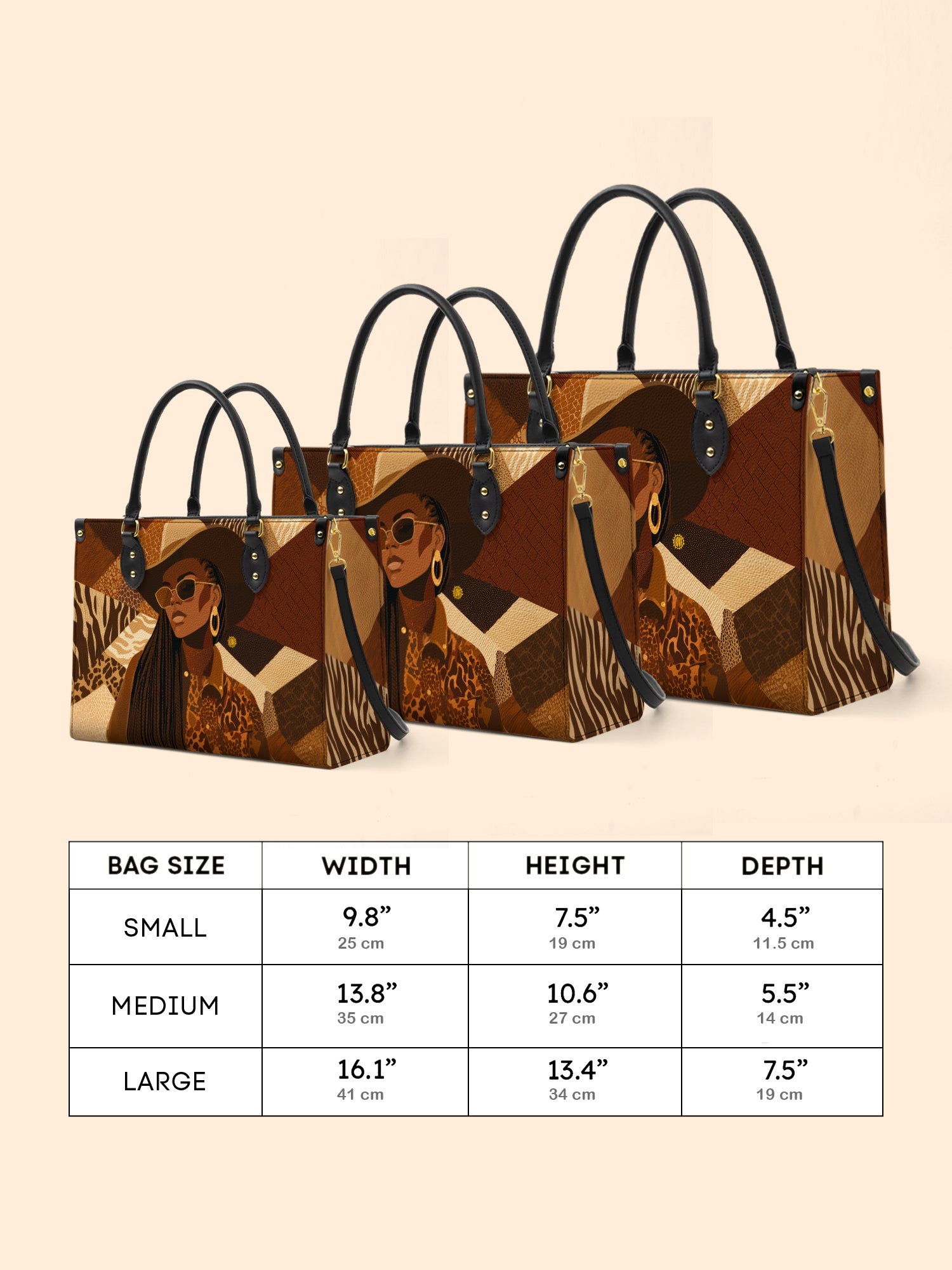 Wild Honey Queen Premium Leather Handbag QR0TD550