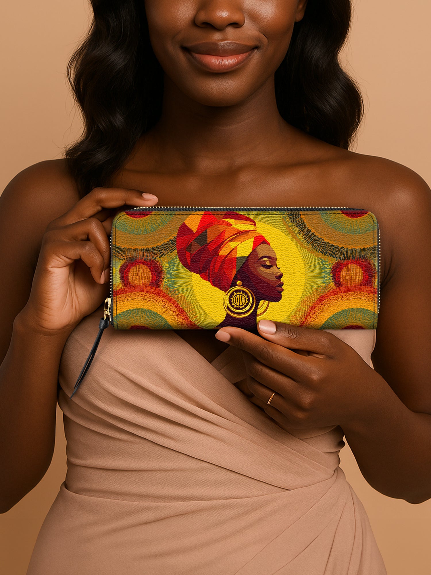 Golden Radiance Slimline Zippy Wallet QR0TV219
