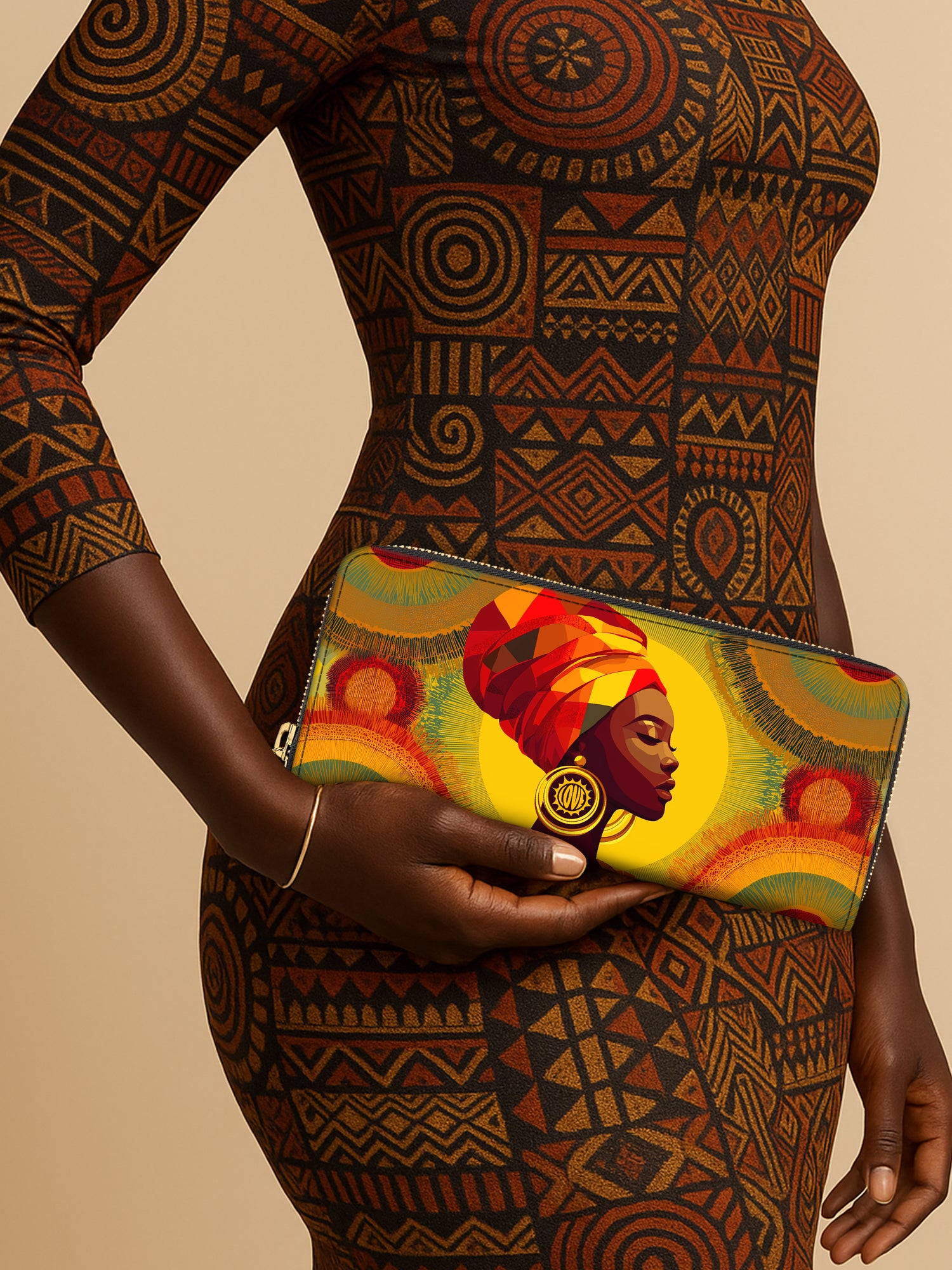 Golden Radiance Slimline Zippy Wallet QR0TV219