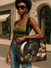 Calla Lilies Girl Sleek Leather Tote