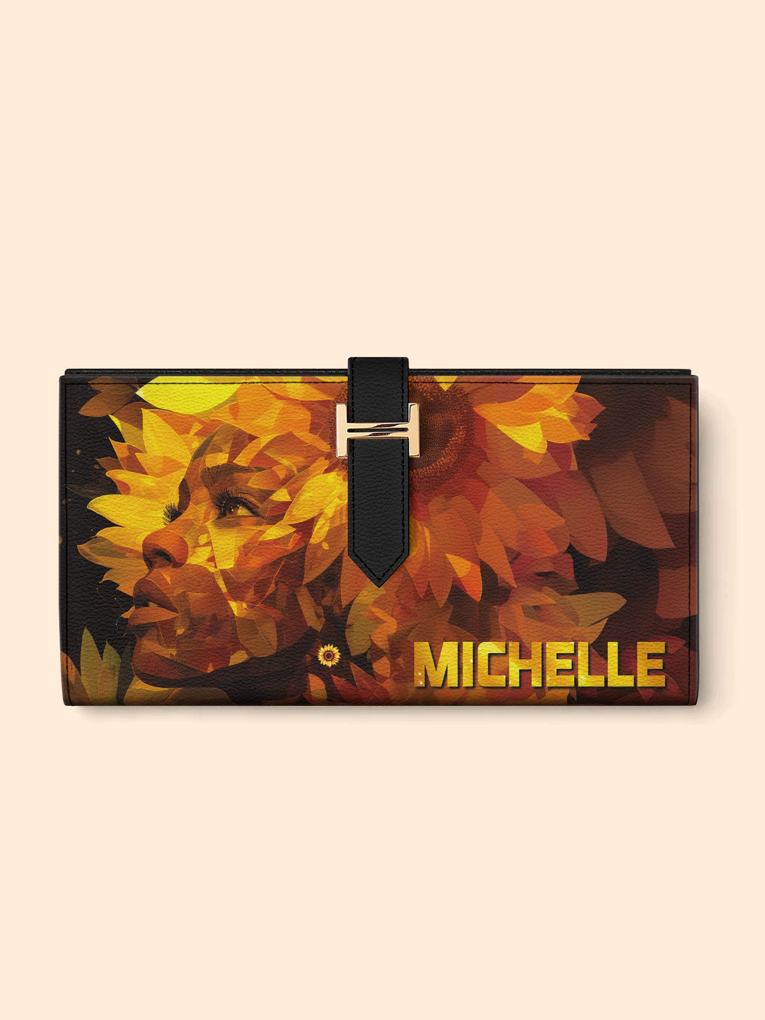 Sunflower Aura Tab Closure Wallet