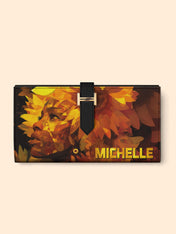 Sunflower Aura Tab Closure Wallet
