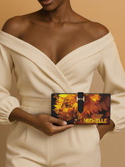 Sunflower Aura Tab Closure Wallet