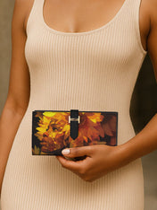 Sunflower Aura Tab Closure Wallet