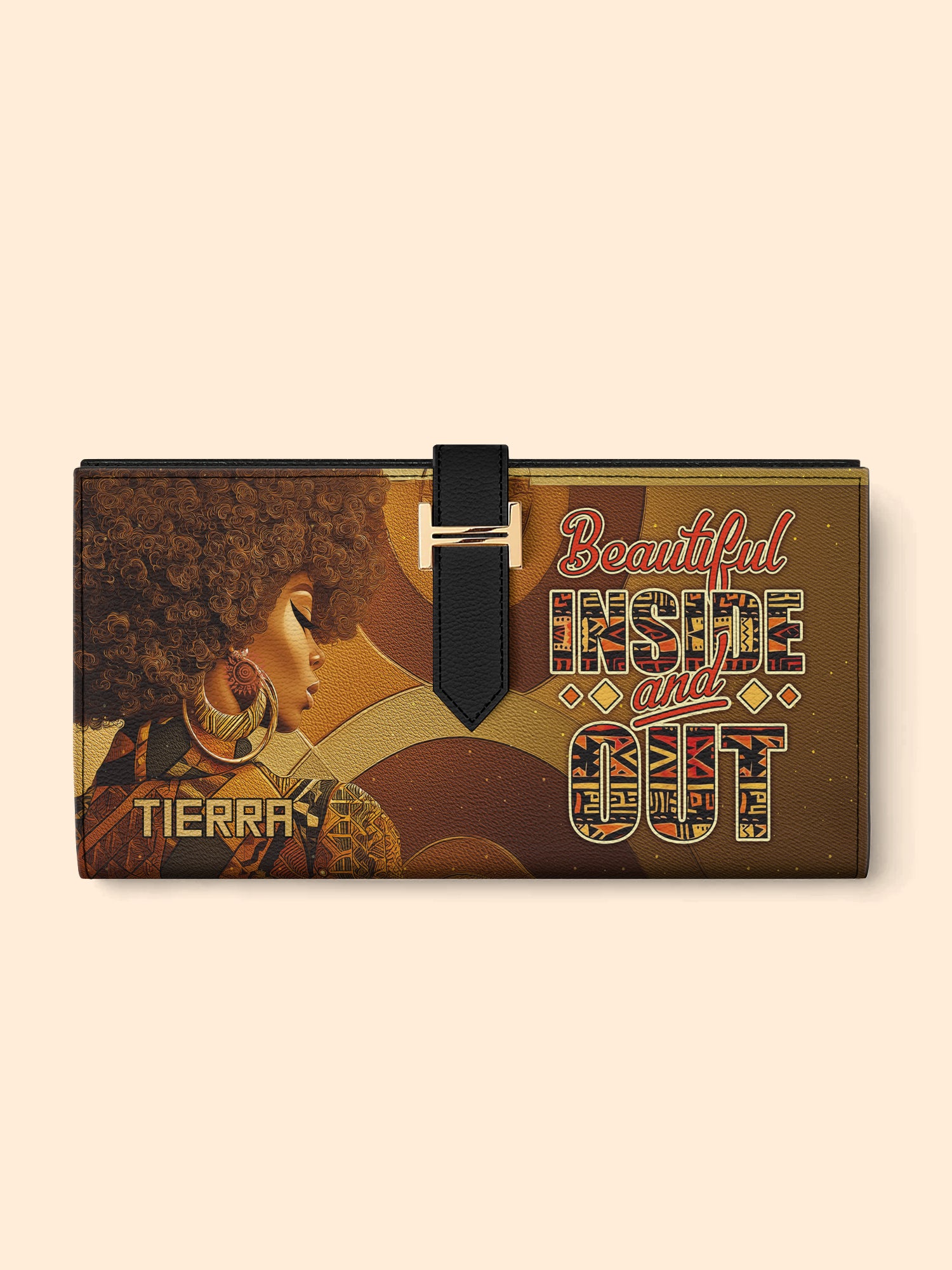 Bold Roots Tab Closure Wallet