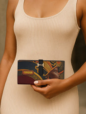 Ebony Reign Tab Closure Wallet